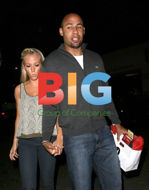 Kendra Wilkinson and Hank Baskett at Perez Hilton's Party