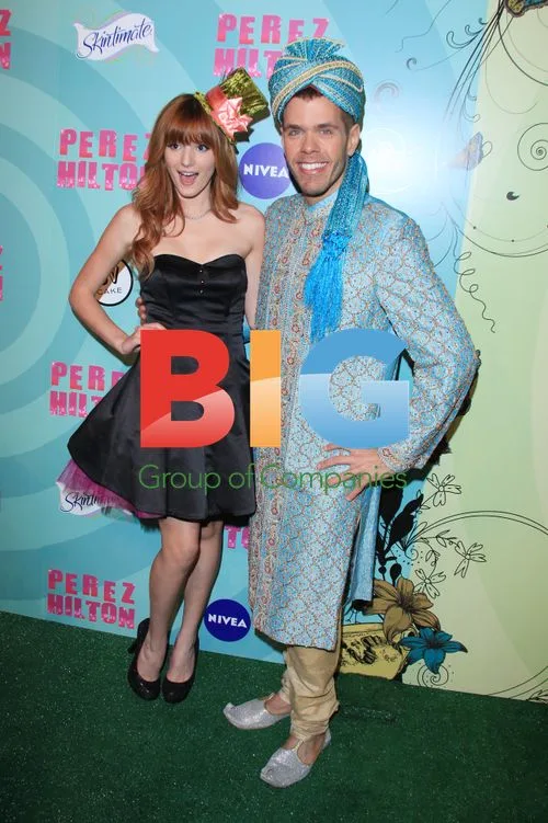 Bella Thorne and Perez Hilton at Perez Hilton's birthday party