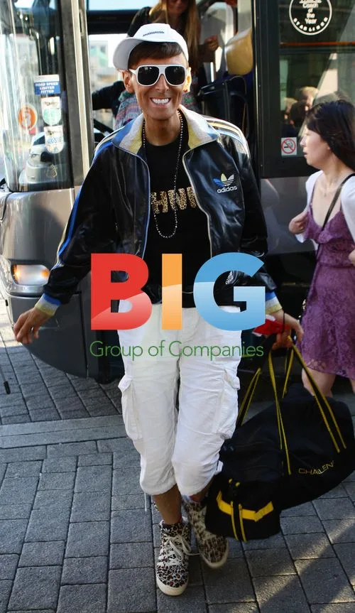 Johnny Robinson Arrives at Hotel After X Factor Tour