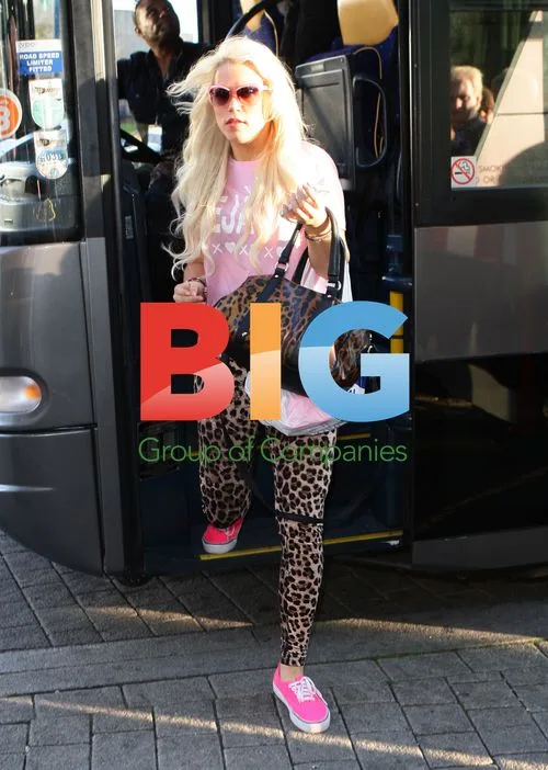 Amelia Lily Arrives at Hotel After X Factor Tour