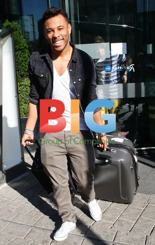 Ashley Baptiste Leaves Hotel for X Factor Tour