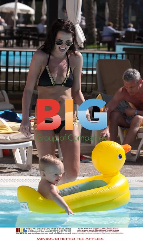 Danielle Lloyd Relaxes on Holiday