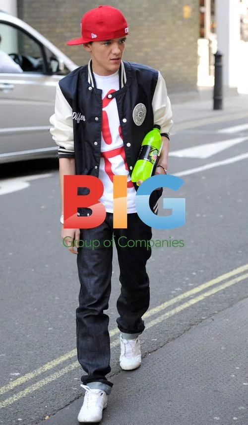 George Sampson Leaving TV Studio in London