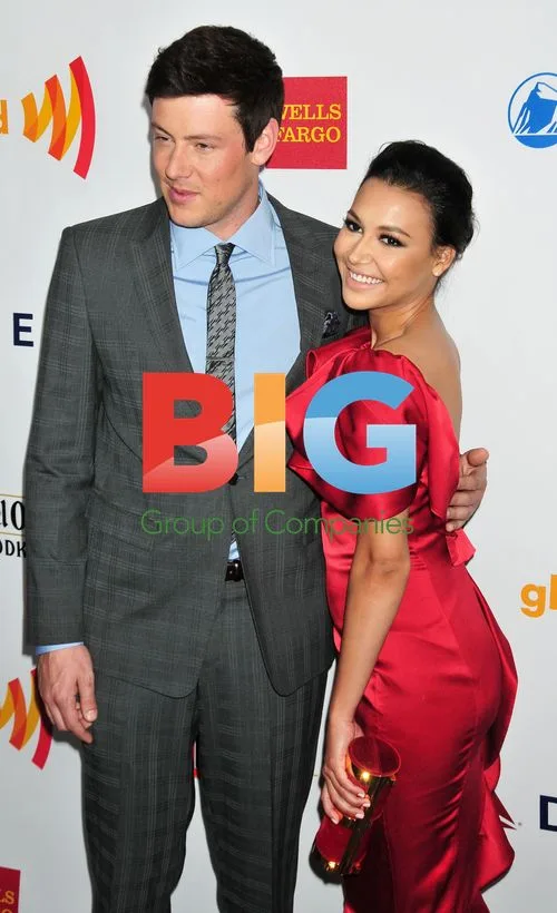 Cory Monteith and Naya Rivera at GLAAD Media Awards