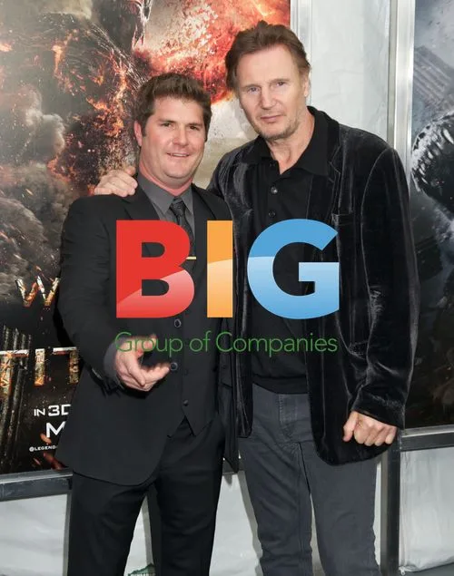 Liebesman and Neeson at 'Wrath of the Titans' Premiere