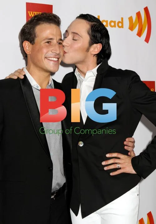Johnny Weir and Victor Voronov at GLAAD Media Awards