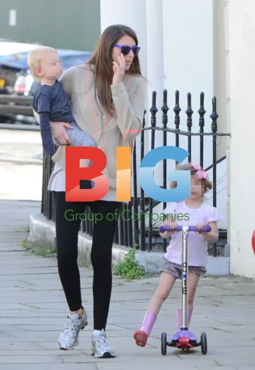 Jools Oliver and Kids in Primrose Hill