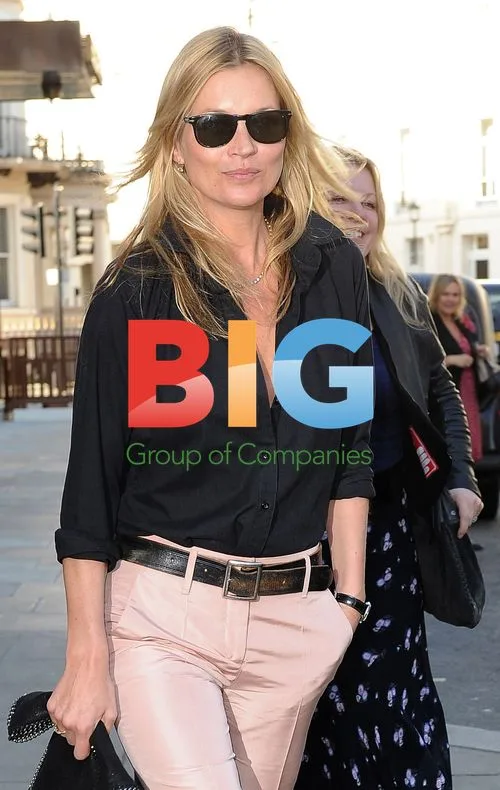 Kate Moss Leaving Restaurant in London