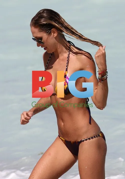 Model Lauren Stoner enjoys beach day in Miami