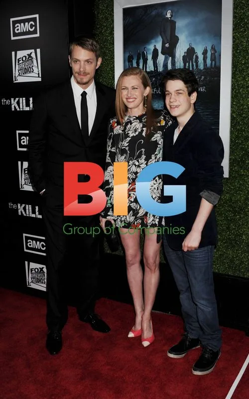 Joel Kinnaman, Mireille Enos and Liam James at 'The Killing' S2 Premiere