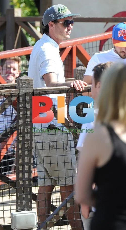 Mark Wright and friends at Thorpe Park