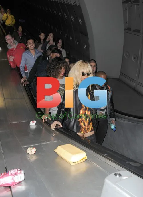 Rihanna Rides the Tube in London