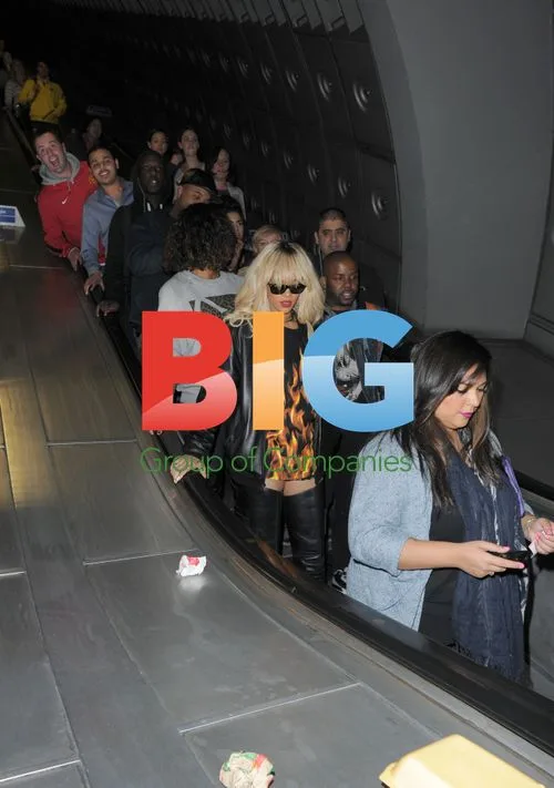 Rihanna Rides the Tube to Drake Concert
