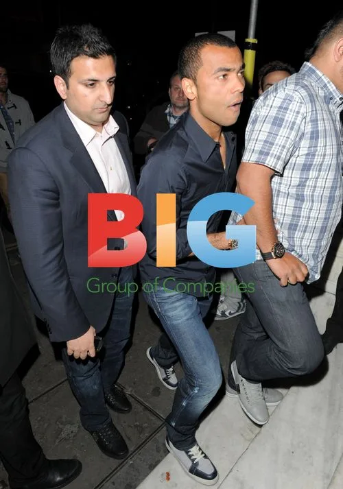 Ashley Cole Leaves Aura Nightclub