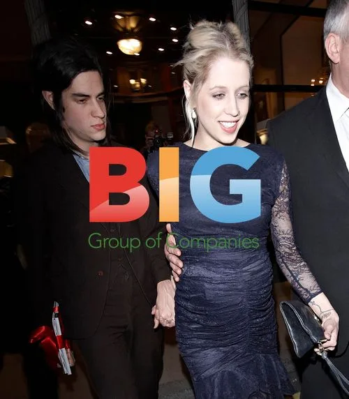 Pregnant Peaches Geldof and Thomas Cohen leave event