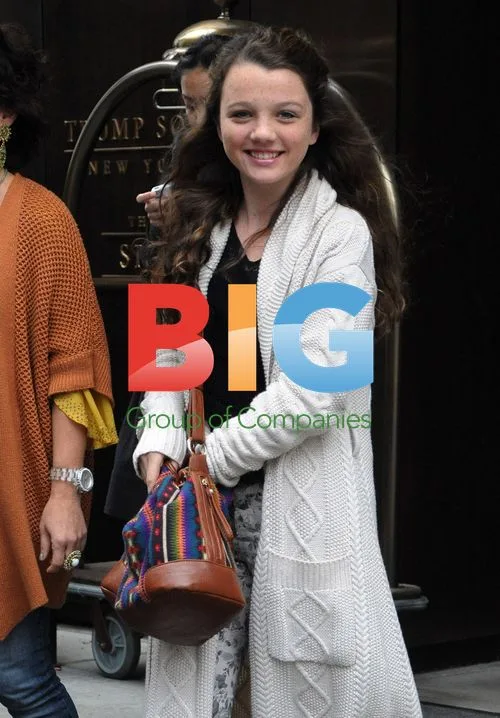 Stefania Owen Leaving Hotel in NYC