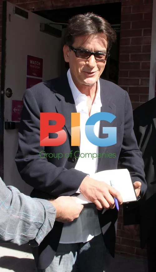 Charlie Sheen and Michael Boatman at Anger Management