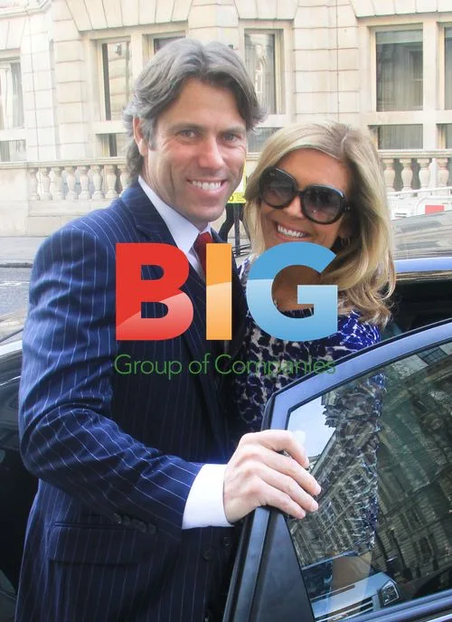 John Bishop Leaving London Hotel with Wife
