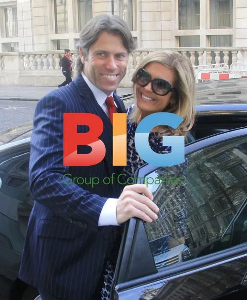 John Bishop Leaves London Hotel with Wife