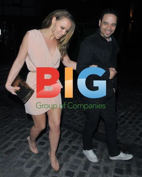 Kimberley Walsh Leaves 'Shrek The Musical' with Boyfriend