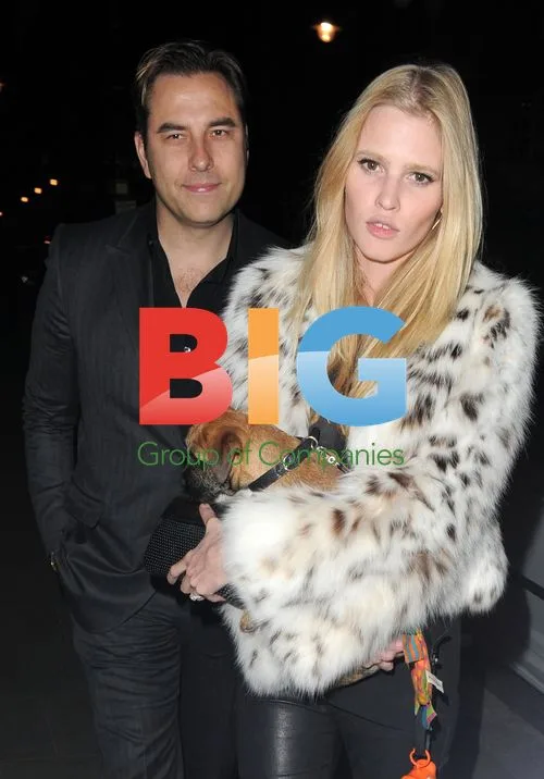 David Walliams and Lara Stone Dining in London