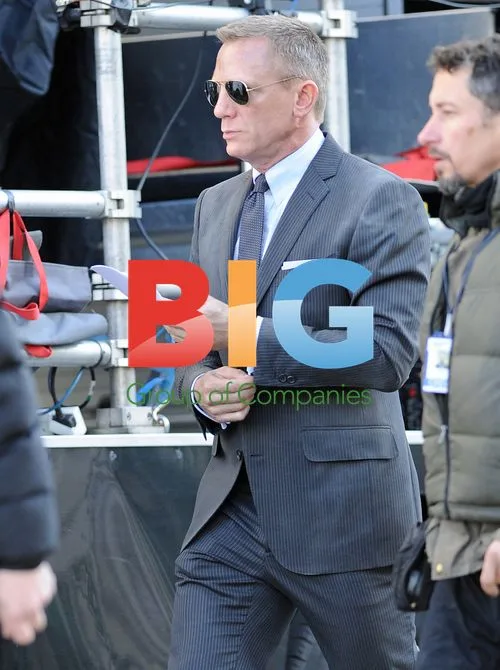 Skyfall film cast on set in London