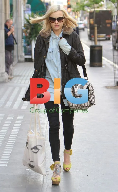 Fearne Cotton Arrives at BBC Radio 1