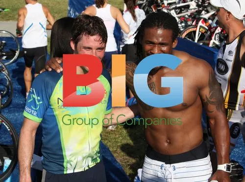 James Marsden and DeAngelo Williams at Nautica South Beach Triathlon