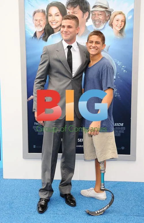 Austin Stowell and Robert Ram at "Dolphin Tale" Premiere