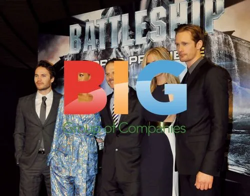 Taylor Kitsch, Rihanna, Peter Burg at 'Battleship' Japan Premiere