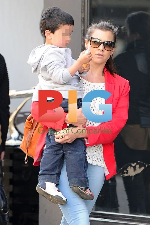 Imogen Thomas with Nephew in London