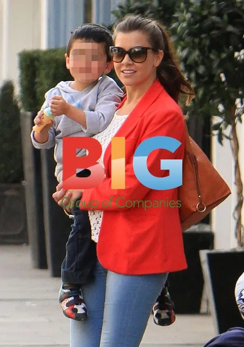 Imogen Thomas with Nephew in London