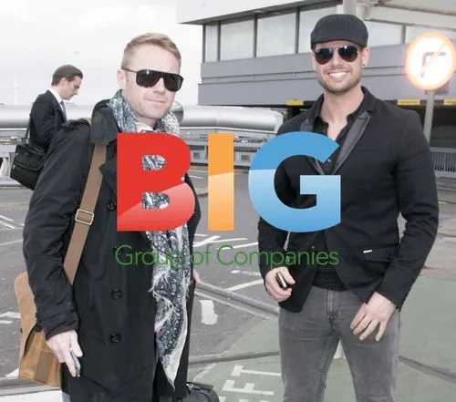 Boyzone Stars Arrive at Heathrow Airport