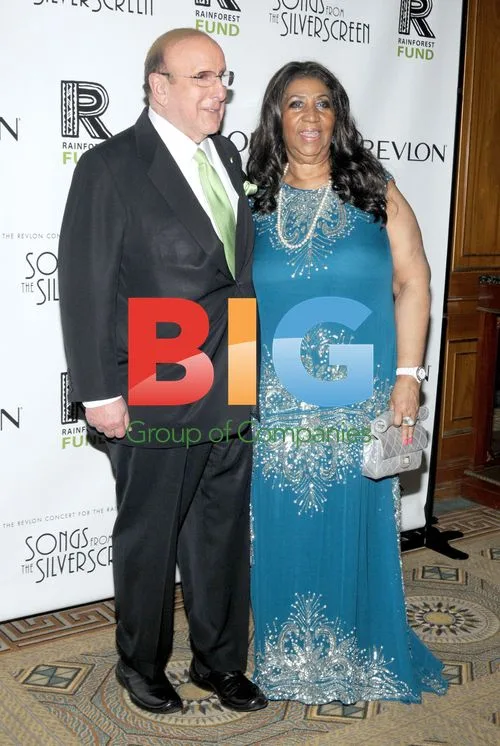 Clive Davis and Aretha Franklin at Revlon Concert