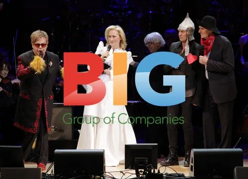 Elton John, Meryl Streep, Sting and James Taylor at Rainforest Fund Concert
