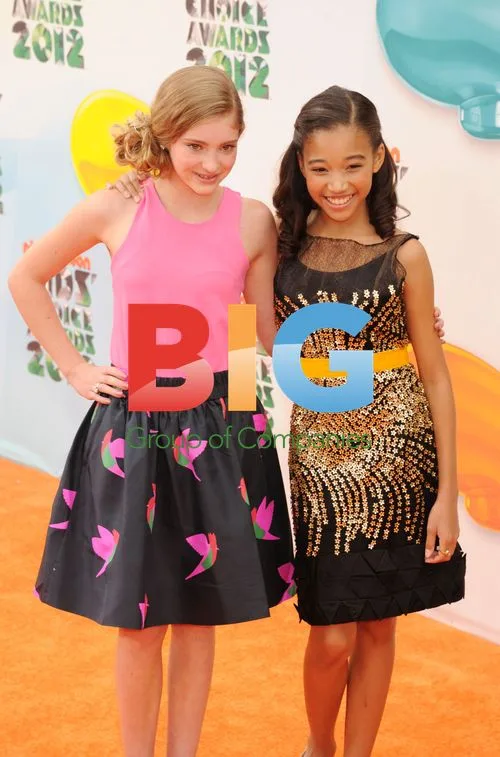 Willow Shields and Amandla Stenberg at 2012 Kids' Choice Awards