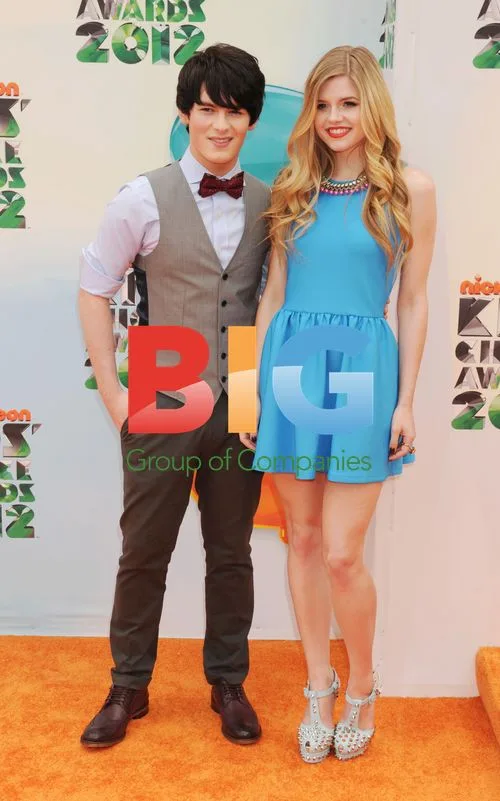 Brad Kavanagh and Ana Mulvoy-Ten at Nickelodeon Kids' Choice Awards