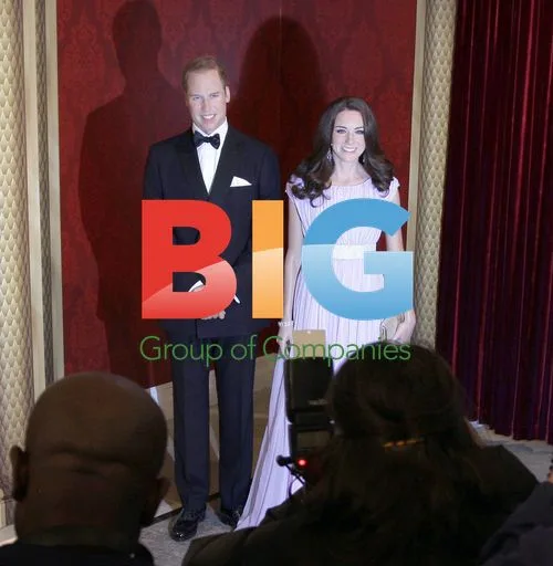 Wax Figures of Prince William and Duchess Catherine