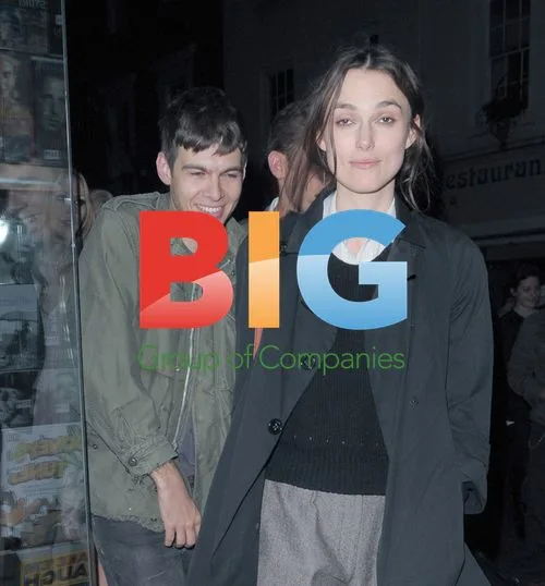 Keira Knightley and James Righton in Soho, London