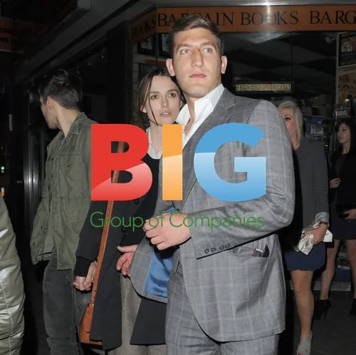Keira Knightley and James Righton in Soho, London