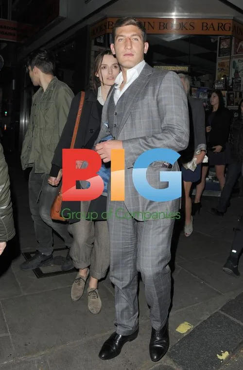 Keira Knightley and James Righton in Soho