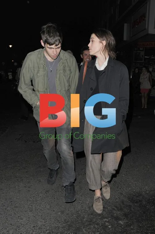 Keira Knightley and James Righton in Soho, London