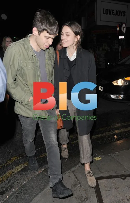 Keira Knightley and James Righton in Soho