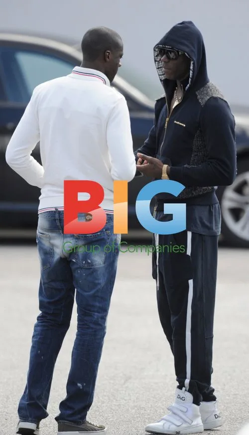Balotelli and Toure leaving Carrington