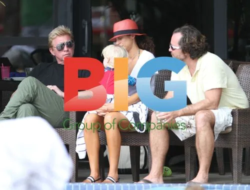 Boris Becker and Family at Miami Beach