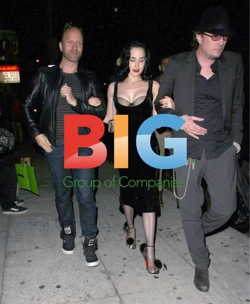 Dita Von Teese Leaves Bar Marmont