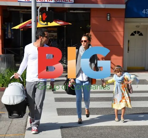 Jessica Alba and Family Out on Easter