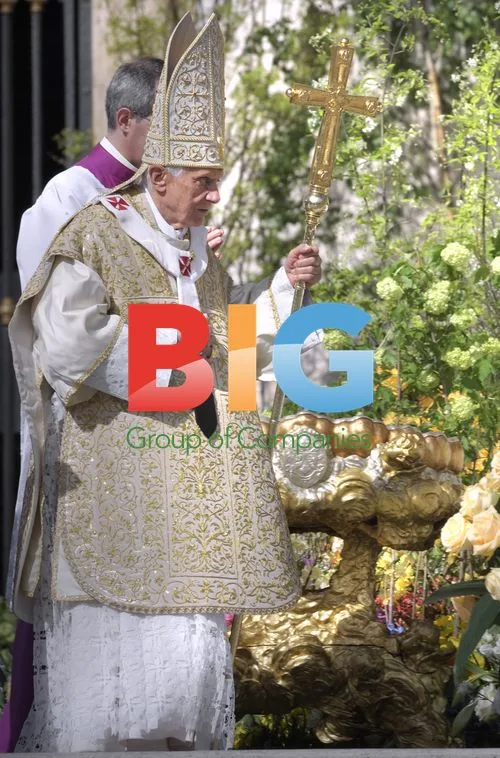 Pope Benedict XVI Celebrates Easter Mass