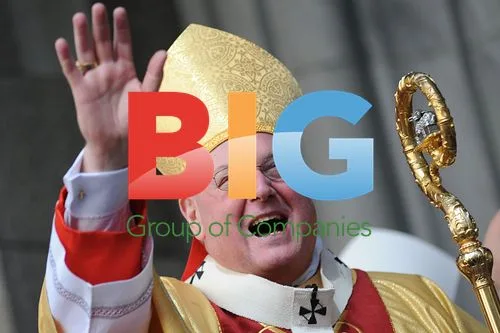 Cardinal Timothy Dolan greets Easter Sunday worshipers