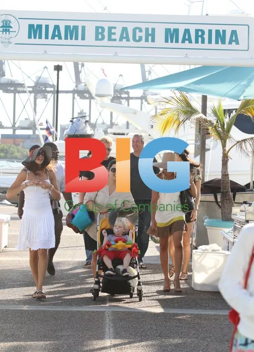 Boris Becker and Family at Miami Beach
